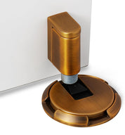 Windproof Heavy Duty Floor Door Stopper – No Drilling Required – Mechanical Hold with Screws & 3M Adhesive – 1 Pack