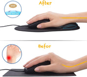 DEMON CHEST Ergonomic Mouse Pad with Gel Wrist Support – Non-Slip Gaming & Office Mousepad, 07Purple