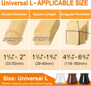 VIUME 24 Pcs Chair Leg Floor Protectors – Silicone Felt Furniture Pads for Hardwood Floors, Non-Slip Covers Reduce Noise & Prevent Scratches (Fits 1.3"-2", Clear)