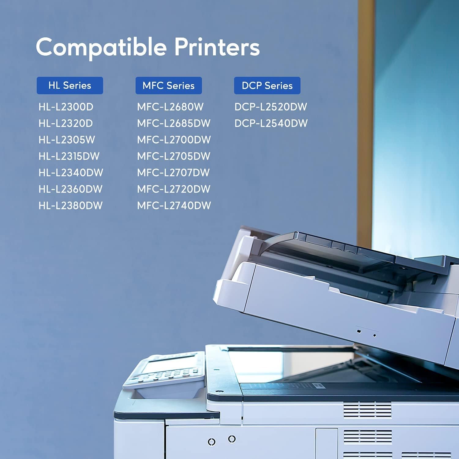 TN660 Toner Cartridge Replacement – High Yield Black Toner, 4-Pack Compatible with Brother HL-L2380DW, MFC-L2700DW, DCP-L2540DW