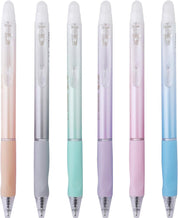 Edufun Erasable Gel Pens – 6 Pack, Black Ink, 0.5mm Fine Point with Clear Eraser, Smooth Writing for Notes, Planners & Puzzles