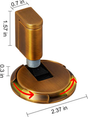 Windproof Heavy Duty Floor Door Stopper – No Drilling Required – Mechanical Hold with Screws & 3M Adhesive – 1 Pack
