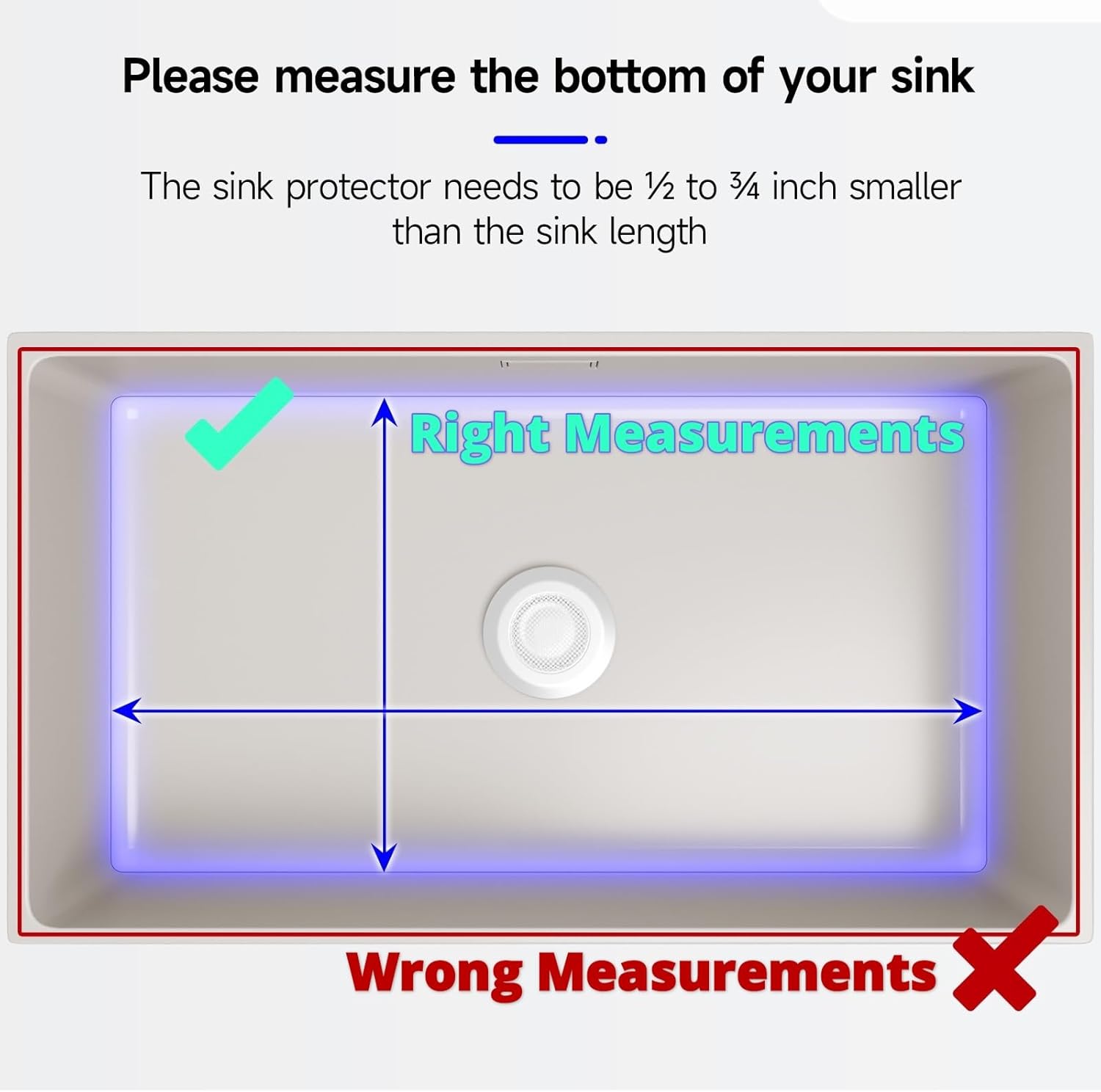Sink Protectors for Kitchen Sink – Universal Double Bowl Bottom Grid, Offset Drain, Golden Stainless Steel, 11.6" x 13.12", 2-Pack