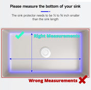 Sink Protectors for Kitchen Sink – Universal Double Bowl Bottom Grid, Offset Drain, Golden Stainless Steel, 11.6" x 13.12", 2-Pack