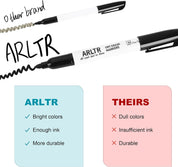 ARLTR Dry Erase Markers Bulk Pack – 160 Count Black Whiteboard Markers, Fine Tip, Low Odor, Chisel Point