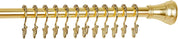Utopia Alley Double Roller Shower Curtain Hooks – Set of 12 Metal Shower Curtain Rings for Bathroom – Gold