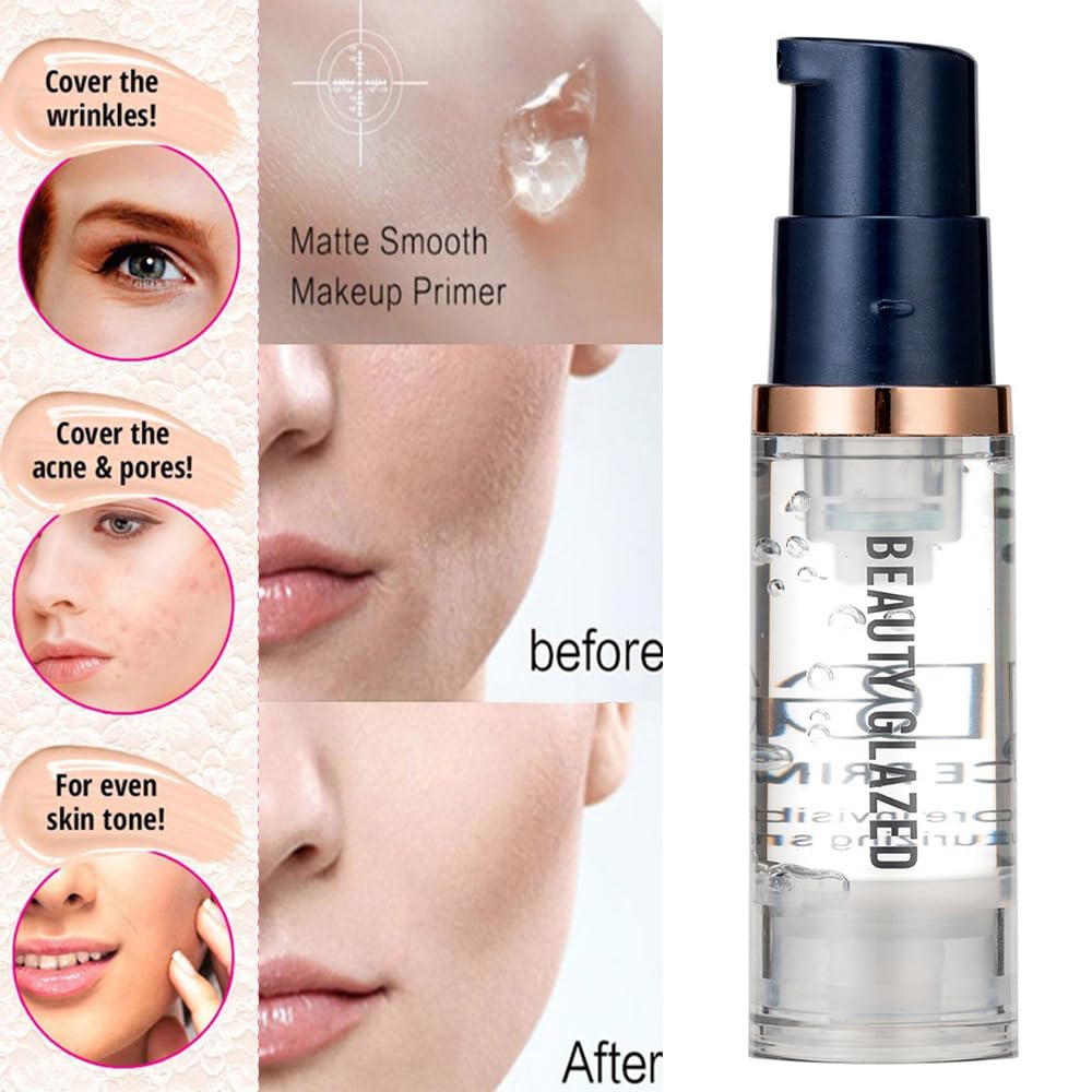 5PCS TLM Colour Changing Foundation Makeup Set – Matte Full Coverage with Face Primer, Brush & Sponge