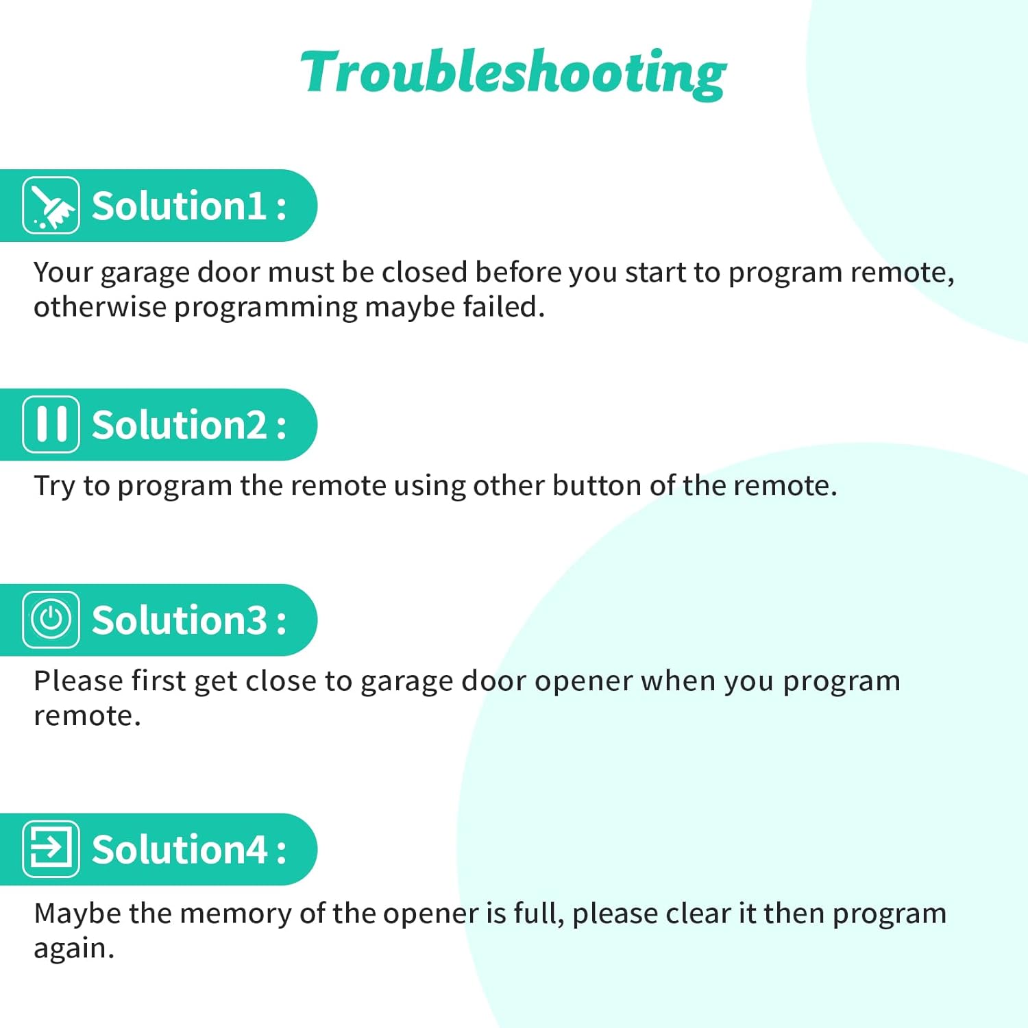 2-Pack Replacement Garage Door Opener Remote – Compatible with LiftMaster, Chamberlain, Sears, Craftsman – Includes Battery & Visor Clips – Works from 1993 to Present