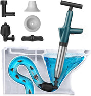 CNFortune High Pressure Air Drain Blaster Plunger – Clog Remover Tool with Visual Barometer for Toilet, Sink, Bathroom, and Kitchen Pipes