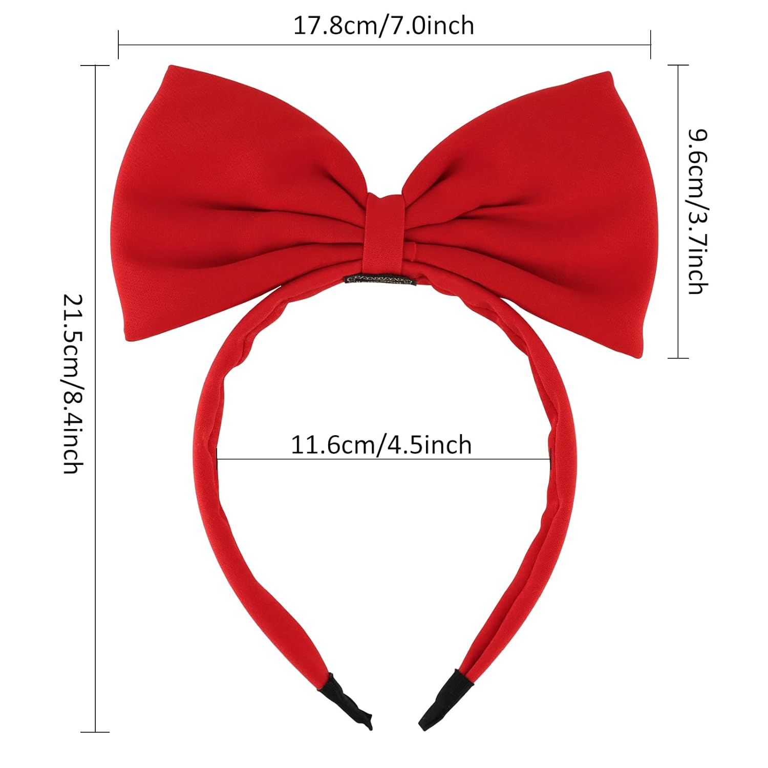 Red Bow Headband – Costume Headband for Women and Girls, Ideal for Snow White & Powerpuff Girls Outfits