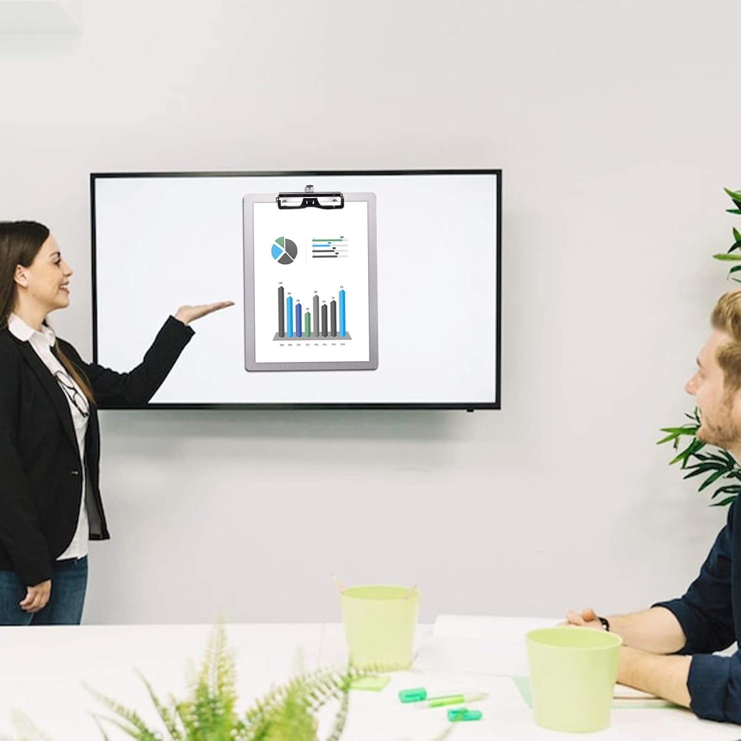 4×6 Stainless Steel Magnetic Clipboards – Mini Metal Clipboard with 304 Low Profile Clip, Message Board for Fridge, Recipes, Notes (4.3" x 6.5")