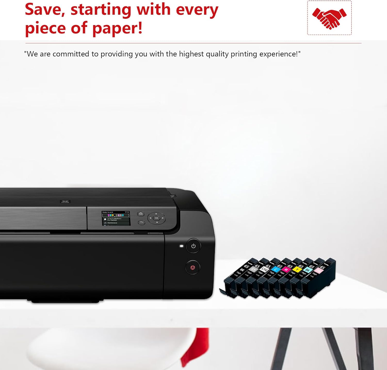 CLI-65 High Capacity Ink Cartridges for Canon PIXMA PRO-200 – 8 Color Pack by Vowdicua