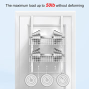 Coat Rack – Over-the-Door Hanger with Mesh Basket & Detachable Storage Shelf for Towels, Hats, Handbags, Coats