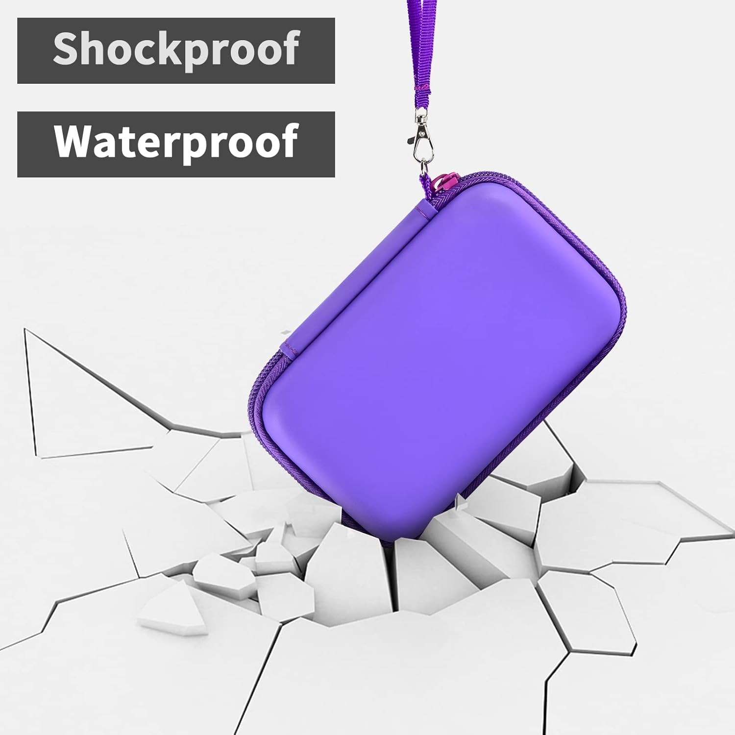 Travel Case for UCOMX/Nano/Iseyyox/LISEN/RTOPS 3-in-1 Wireless Charger – Foldable Magnetic Charging Station Storage Holder Bag – Purple (Box Only)