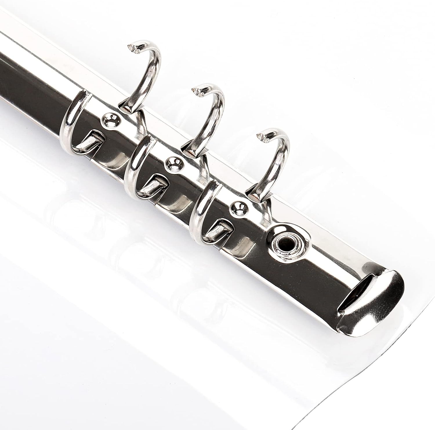 Elsjoy 6-Pack A5 Clear PVC Binder – Transparent 6-Ring Refillable Soft Notebook Covers with Snap Button Closure – Loose Leaf Binding – 9.3" x 7"