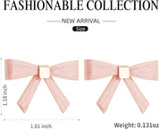 Bow Earrings for Women – Cute Ribbon Stud Coquette Earrings by Sea Dry