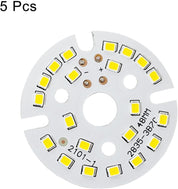 MECCANIXITY COB LED Light Chip Beads – 7W 120lm 3000-3200K, 21-24VDC, Warm White, Energy Saving Bulbs for Spotlight/Floodlight Replacement, 5-Pack