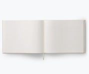 Wildwood Embroidered Fabric Guest Book – Hard Cover, Lay-Flat Binding, 144 Ruled Pages, Gold Ink, Grosgrain Bookmark