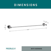Peerless PA647-24 Precept 24" Towel Bar – Chrome