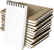 IBEQUEM 11-Pack Waterproof Pocket Notebooks – 3 x 5 Inch All-Weather Tactical Notepads for Outdoor Use, Police & Field Notes