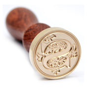 Medieval Initial Alphabet Sealing Wax Stamp – Brass Head with Wooden Handle – Letter S