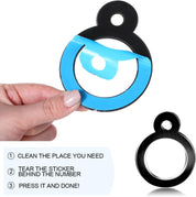 20-Pack 4" Self-Adhesive 3D House Numbers – Black Plastic Raised Address Stickers (0–9) for Mailbox, Door, Office, Apartment, Hotel, Garden Signs