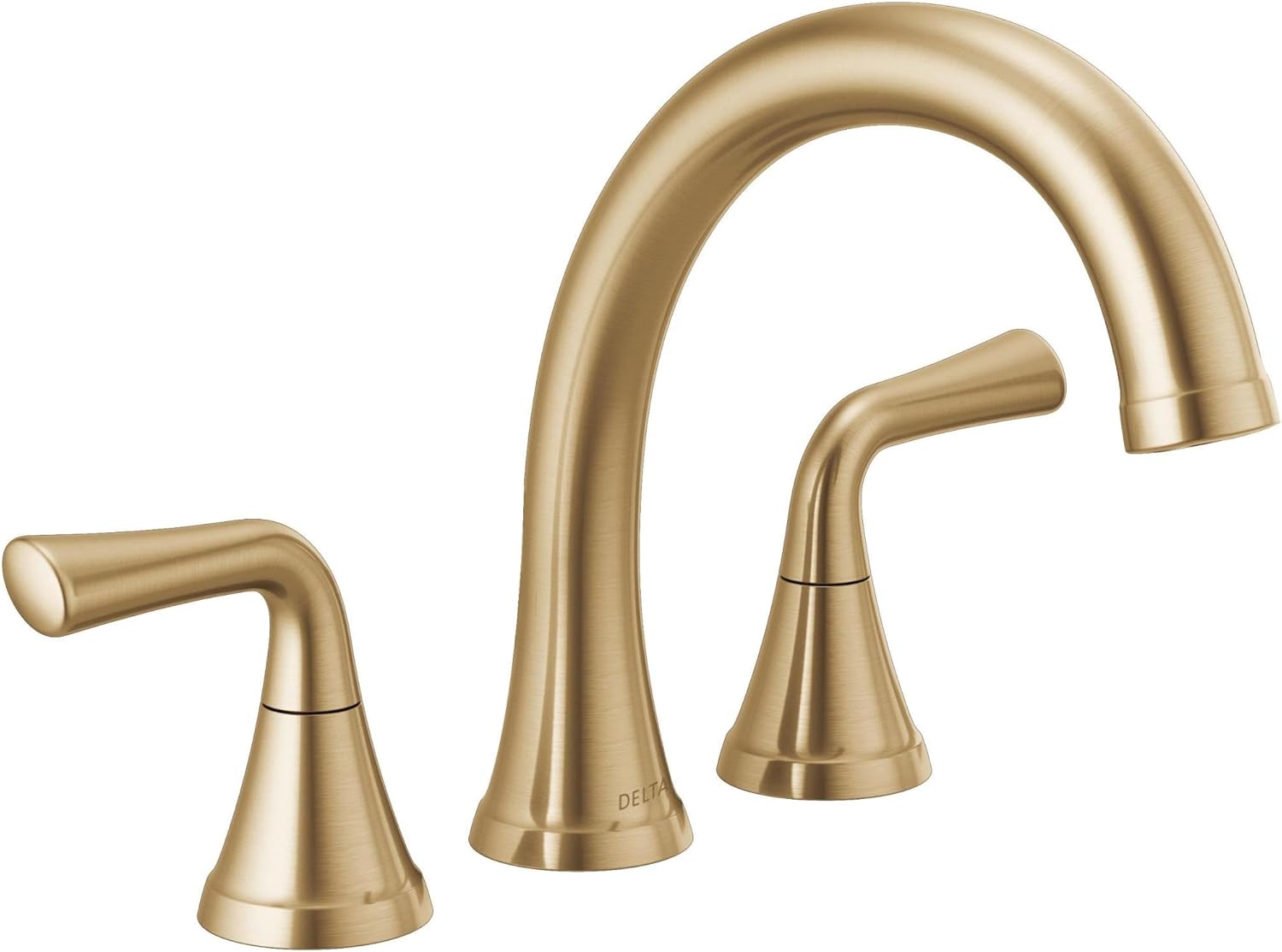 T2733 Kayra Deck Mounted Roman Tub Filler, 2-Handle, Champagne Bronze – Water-Saving Brass Faucet
