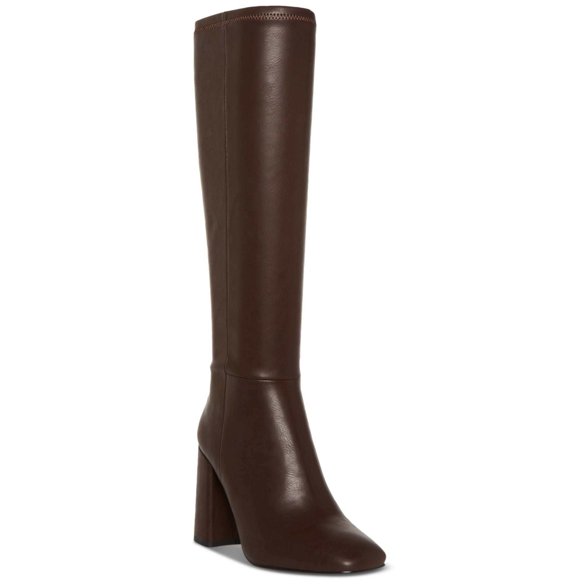 Madden Girl Women's Winslow Block-Heel Stretch Dress Boots – Dark Chocolate, Size 5M