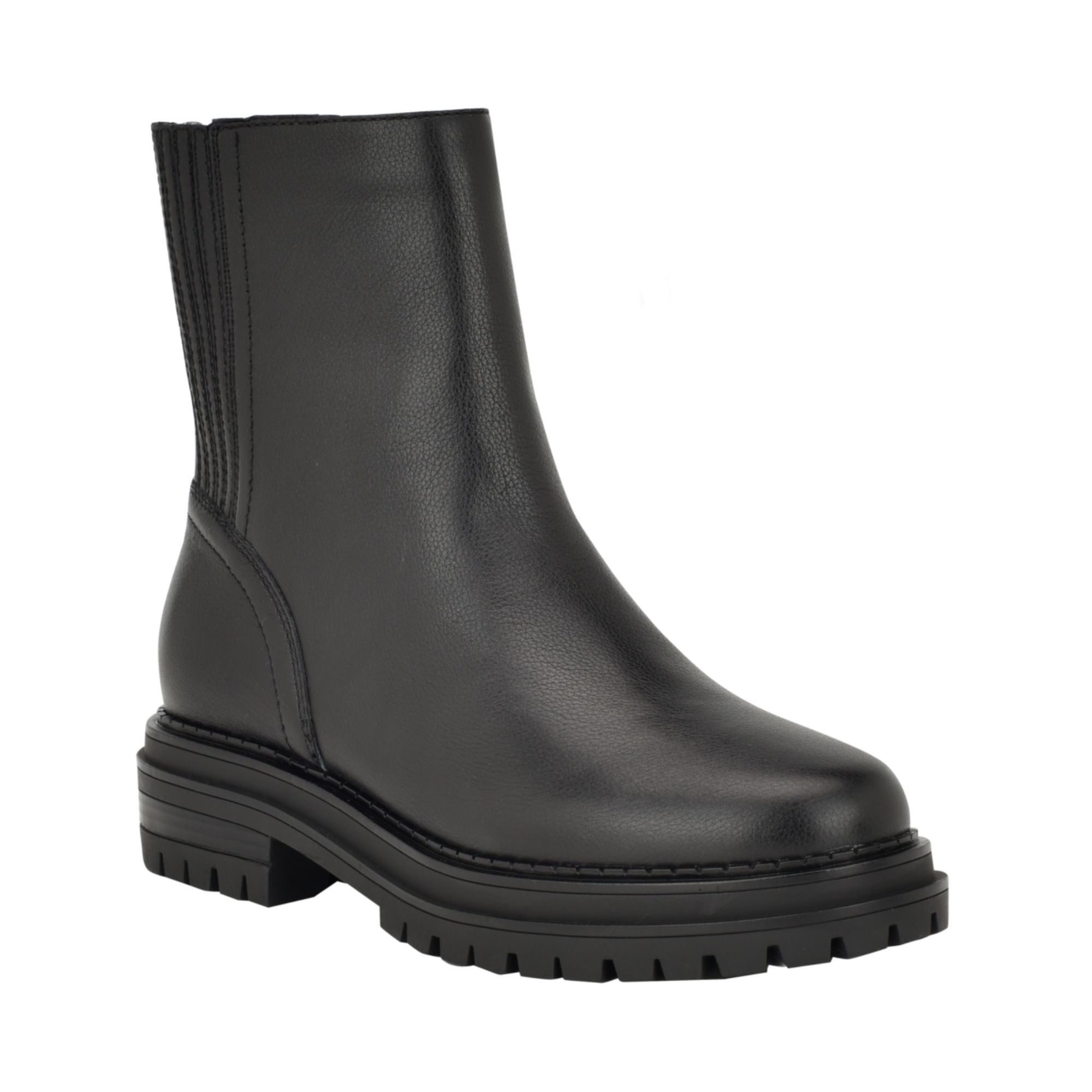 Calvin Klein Greg Women's Boots – Black Leather or Suede, Size 9.5M