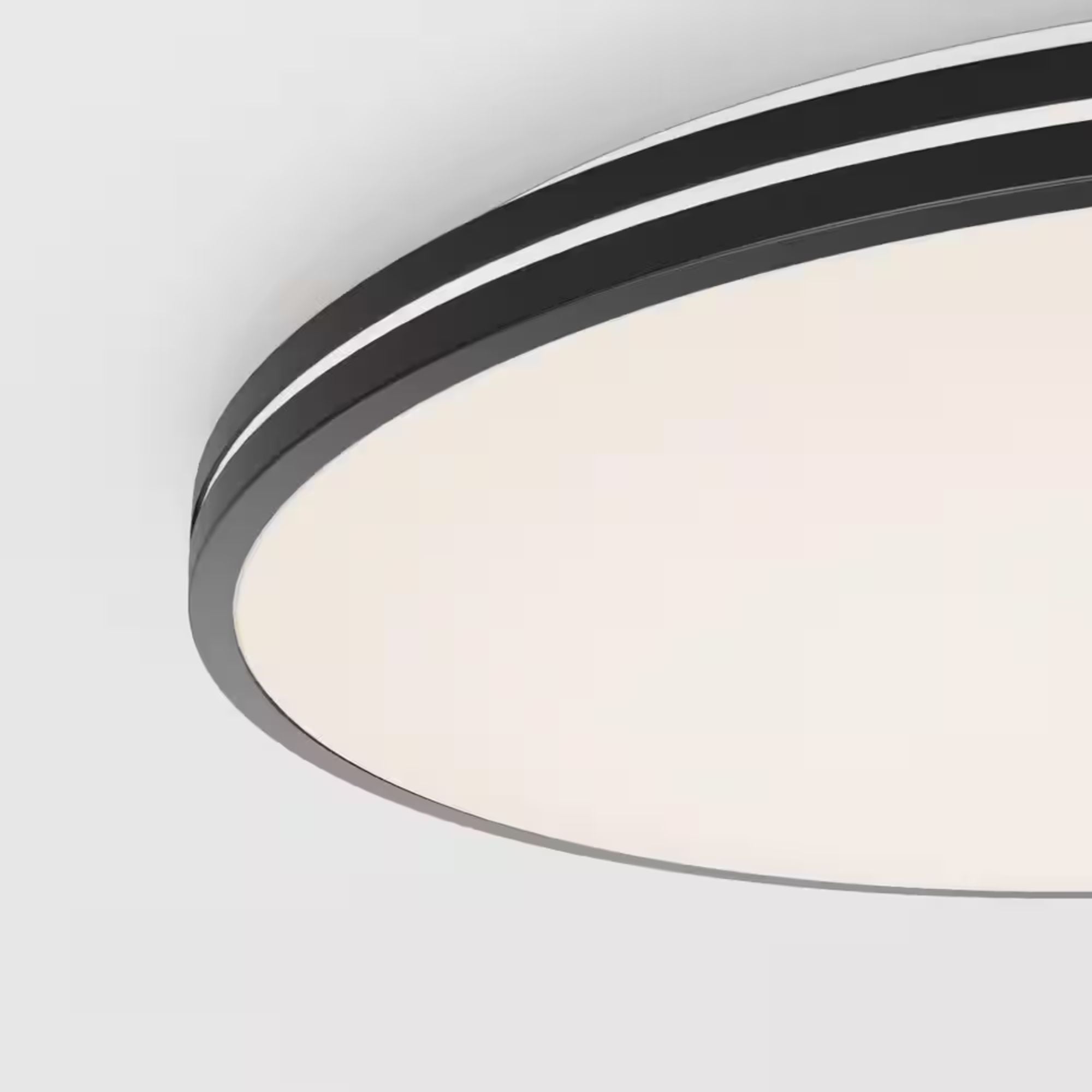 Athos 21 in. 1-Light Modern Black Integrated LED 5 CCT Flush Mount Ceiling Light Fixture for Kitchen or Bedroom