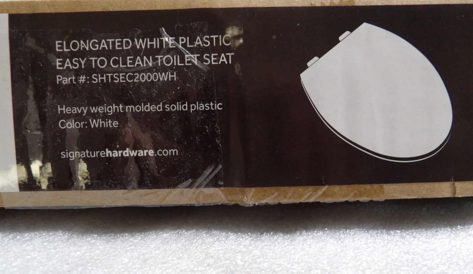 Signature Hardware Elongated Closed Front Toilet Seat