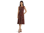 Lauren Ralph Lauren Women's Paisley Twist Front Jersey Dress Sheath - Size 6