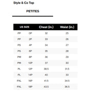 Style & Co Women's Cotton Embroidered Split-Neck Gauze Blouse – Med Blue, Petite XL