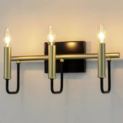 Sullivan 3-Light Wide Black/Gold Vanity Light by Maxim Lighting