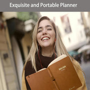 PHLIFOSS Daily Planner 2025–2026 – One Page Per Day Academic Calendar, 5.7" x 8.25", Pocket Organizer - Lake Green