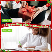 Geyoga 50-Pack Christmas Funny Pens – Snarky & Sarcastic Ballpoint Pens with Negative Quotes, Green & Red