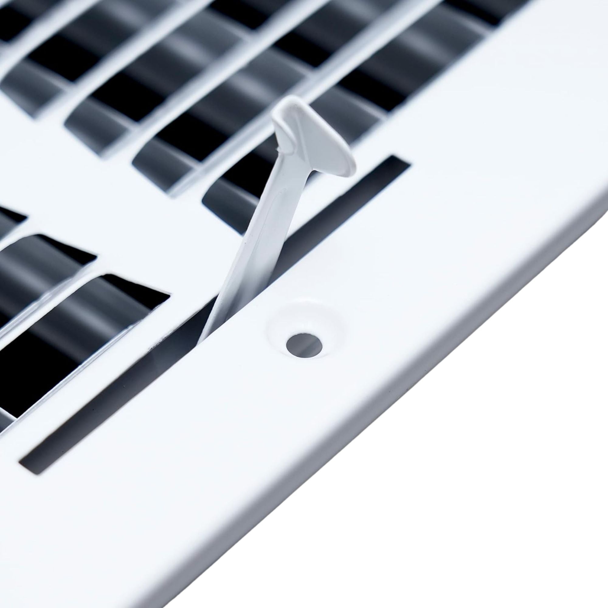 Handua 16x6 Steel Air Supply Diffuser, 1-Way Register Vent Cover Grill for Sidewall and Ceiling, White – Outer Dimensions 17.75" x 7.75"