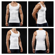 Men's 4-Pack Body Slimming Shapewear Tummy Control Thermal Compression Tank - XL