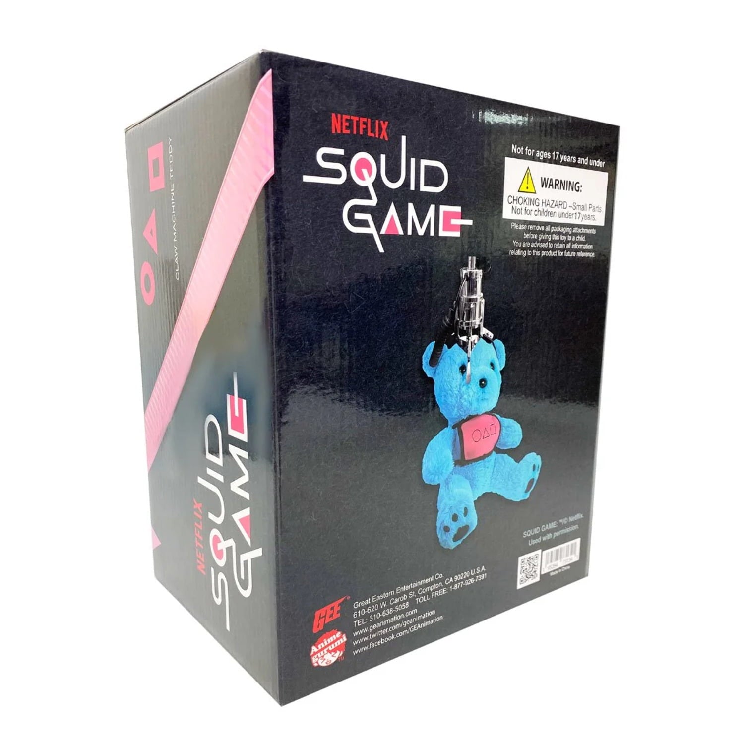 NETFLIX Squid Game 10" Claw Machine Teddy Bear – Officially Licensed Plush