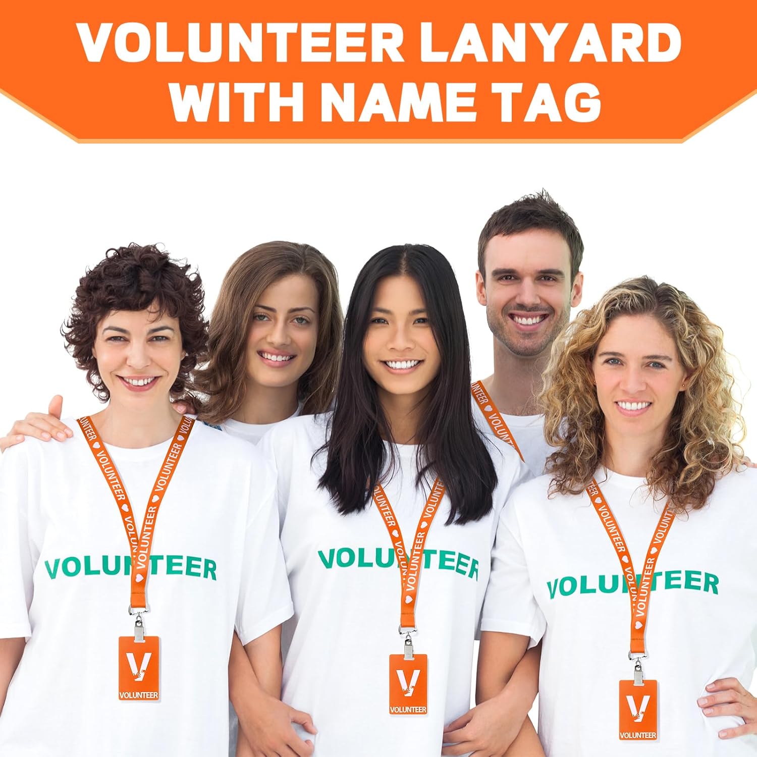 Colarr 24-Pack Volunteer Lanyards with PVC ID Badge Holders – Bulk Breakaway Neck Straps for Events, Church, School, Fundraisers