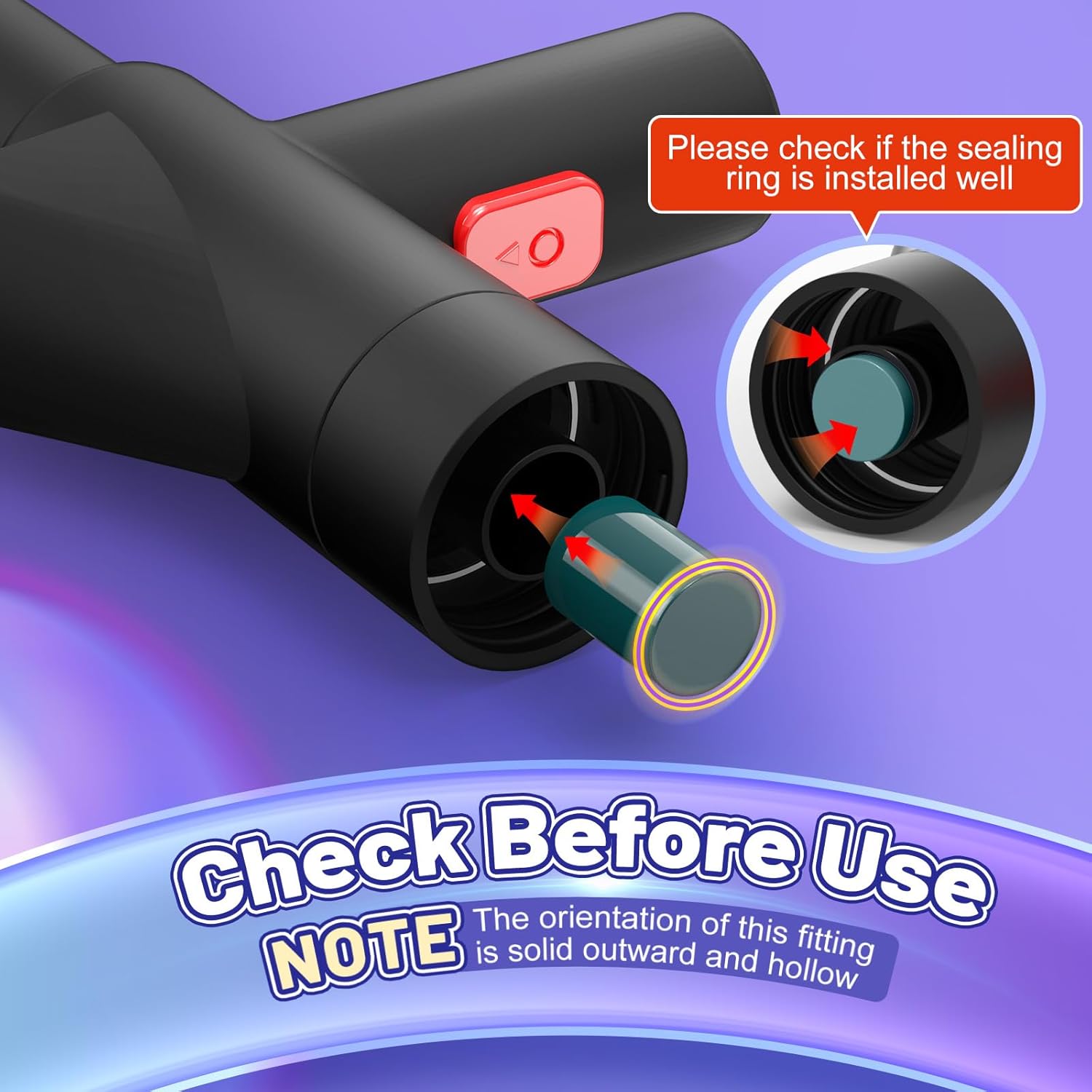 CNFortune High Pressure Air Drain Blaster Plunger – Clog Remover Tool with Visual Barometer for Toilet, Sink, Bathroom, and Kitchen Pipes