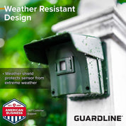 Guardline 1320ft Long Range Wireless Driveway Alarm – Outdoor Motion Sensor & Receiver Kit, Battery Powered Weatherproof Security Alert System