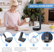 Desktop Water Bottle Dispenser – Portable Electric Water Pump for 5 Gallon & Universal Bottles – USB Rechargeable – Dark Blue