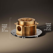 KOHLER K-97339-NA Mounting Block for Freestanding Bath Fillers – Compatible with Artifacts, Purist, Stillness, Margaux, Kelston & Composed – Chrome Finish