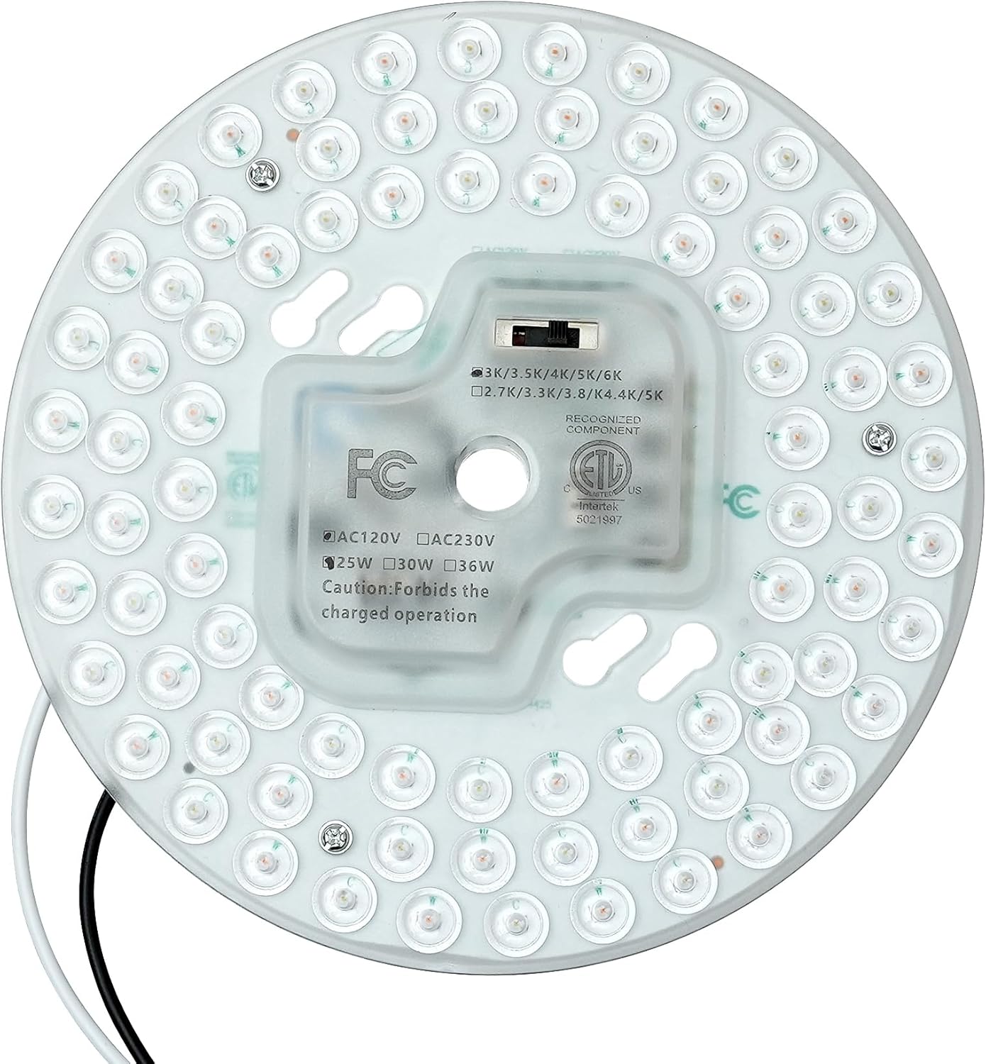 HAOLEDI 6.69" LED Ceiling Fan Light Retrofit Kit – 25W 3000LM – 5CCT Adjustable 3000K–6000K – Dimmable