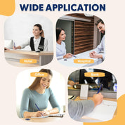 Pasimy Secure Pen with Adhesive Chain and Security Blue Ink Pen Holder for Home Office Supplies (6 Pieces)