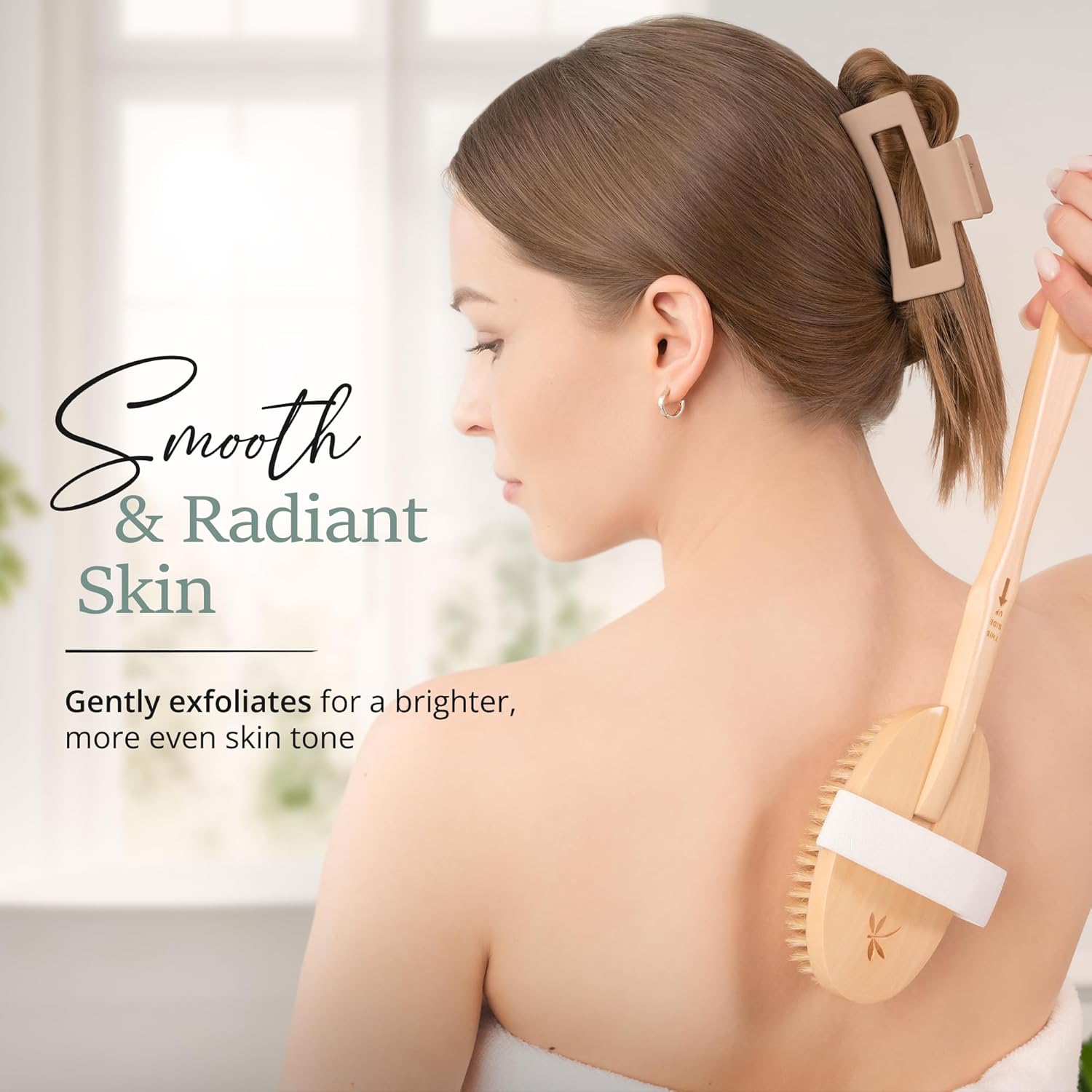 Belula Dry Brushing Body Brush Set – Natural Boar Bristle Body Brush, Exfoliating Face Brush & Bath Gloves – Lymphatic Drainage & Glowing Skin