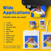 400ML Sublimation Ink Refill – For Epson C88, WF7710, ET Series Inkjet Printers – Heat Press Transfer Compatible, Multi-Color