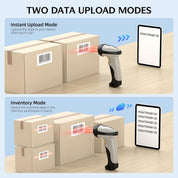 TEEMI Bluetooth 1D Barcode Scanner with Optional Stand – Wireless Laser Reader for iPhone, iPad, Android, Windows, Mac – Pre-Owned