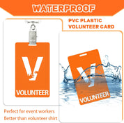 Colarr 24-Pack Volunteer Lanyards with PVC ID Badge Holders – Bulk Breakaway Neck Straps for Events, Church, School, Fundraisers